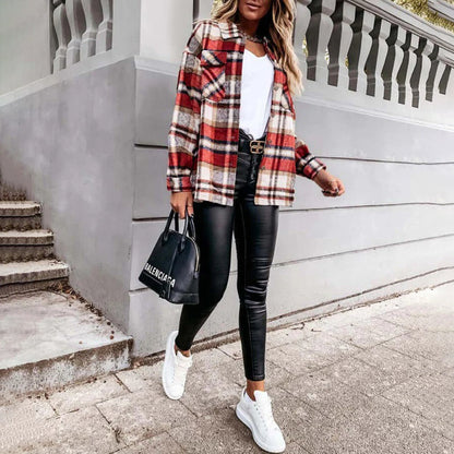 Lotte | Chaqueta de cuadros de otoño