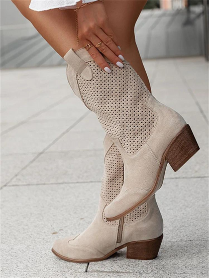 Maryse - Botas vaqueras Western de longitud media