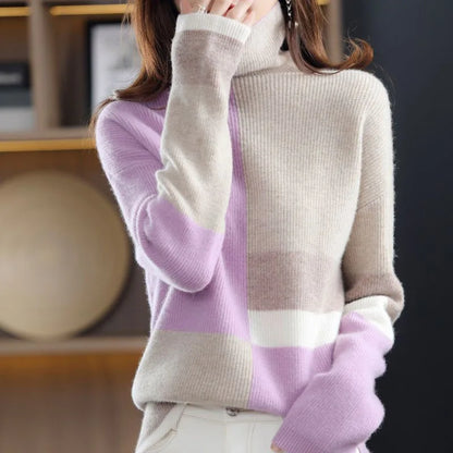Sophia - jersey de invierno de punto y cuello alto