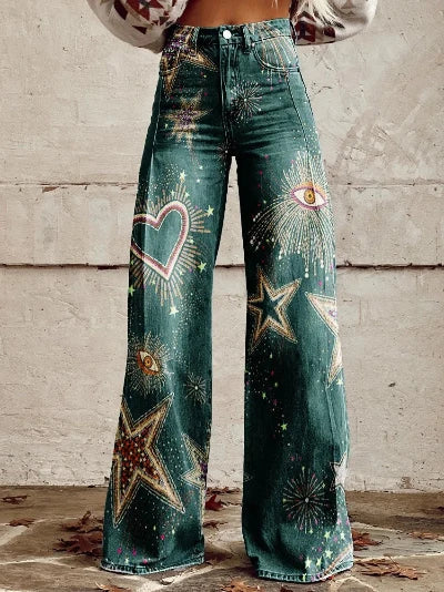 Romina - Pantalones acampanados modernos para mujer