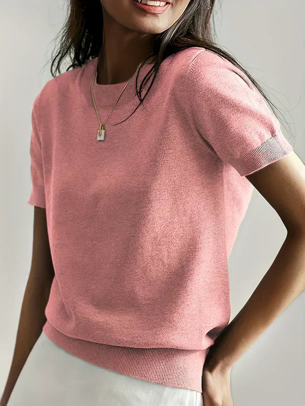 Magdalena - Jersey casual de manga corta para primavera