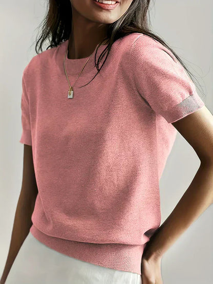 Magdalena - Jersey casual de manga corta para primavera