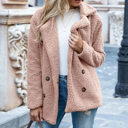 Chaqueta corta Teddy | Marrón | Fluffy and Trendy