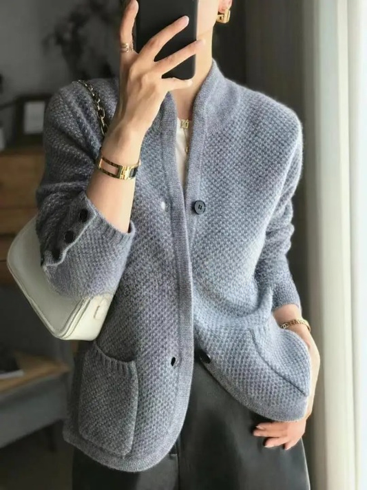 Elegante chaleco de otoño e invierno para mujer