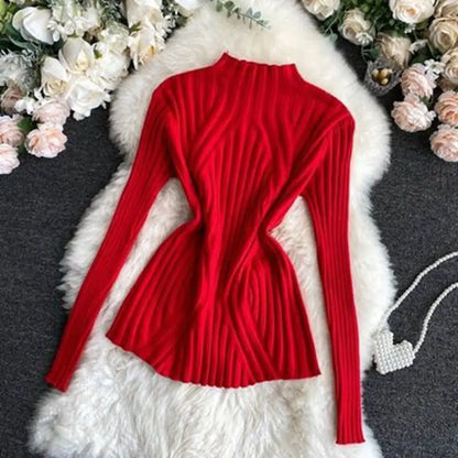 Dara| Jersey de cuello alto medio para mujer