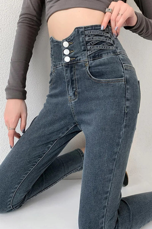 Vaqueros lápiz vintage de mujer Zocker