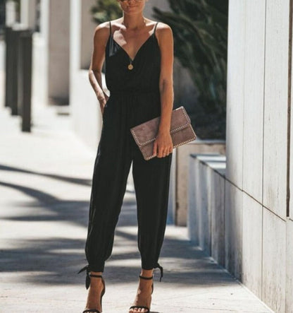 Clémence - Mono sexy con escote halter