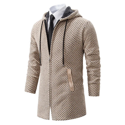 Mikkel | Chaqueta de lana con capucha para hombre