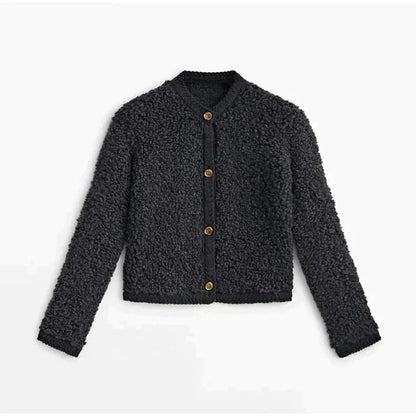 Junella - Elegante jersey peludo para mujer