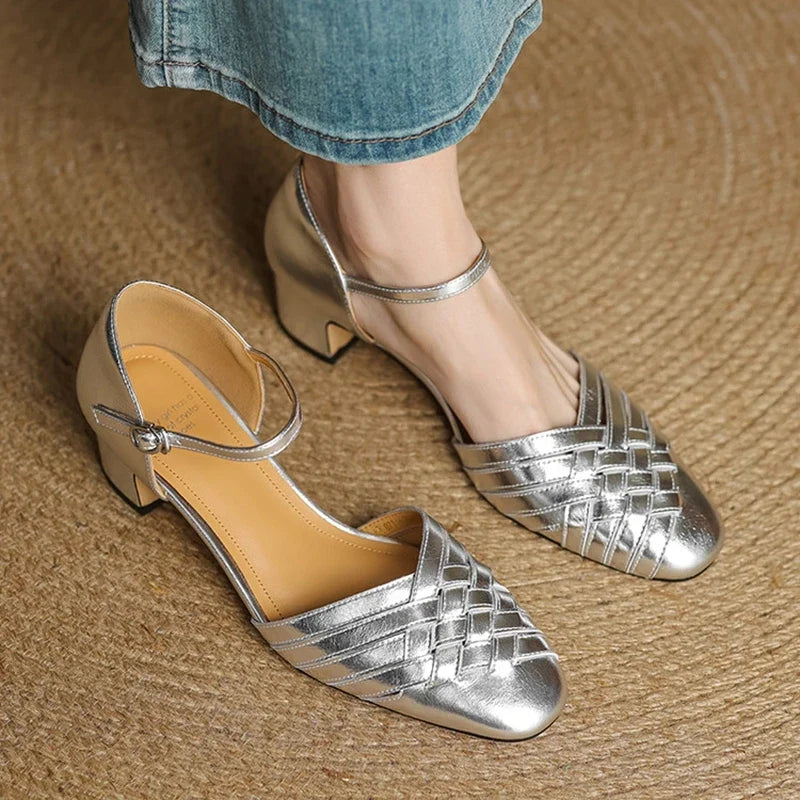 Damskie Buty Mary Jane Na Słupku