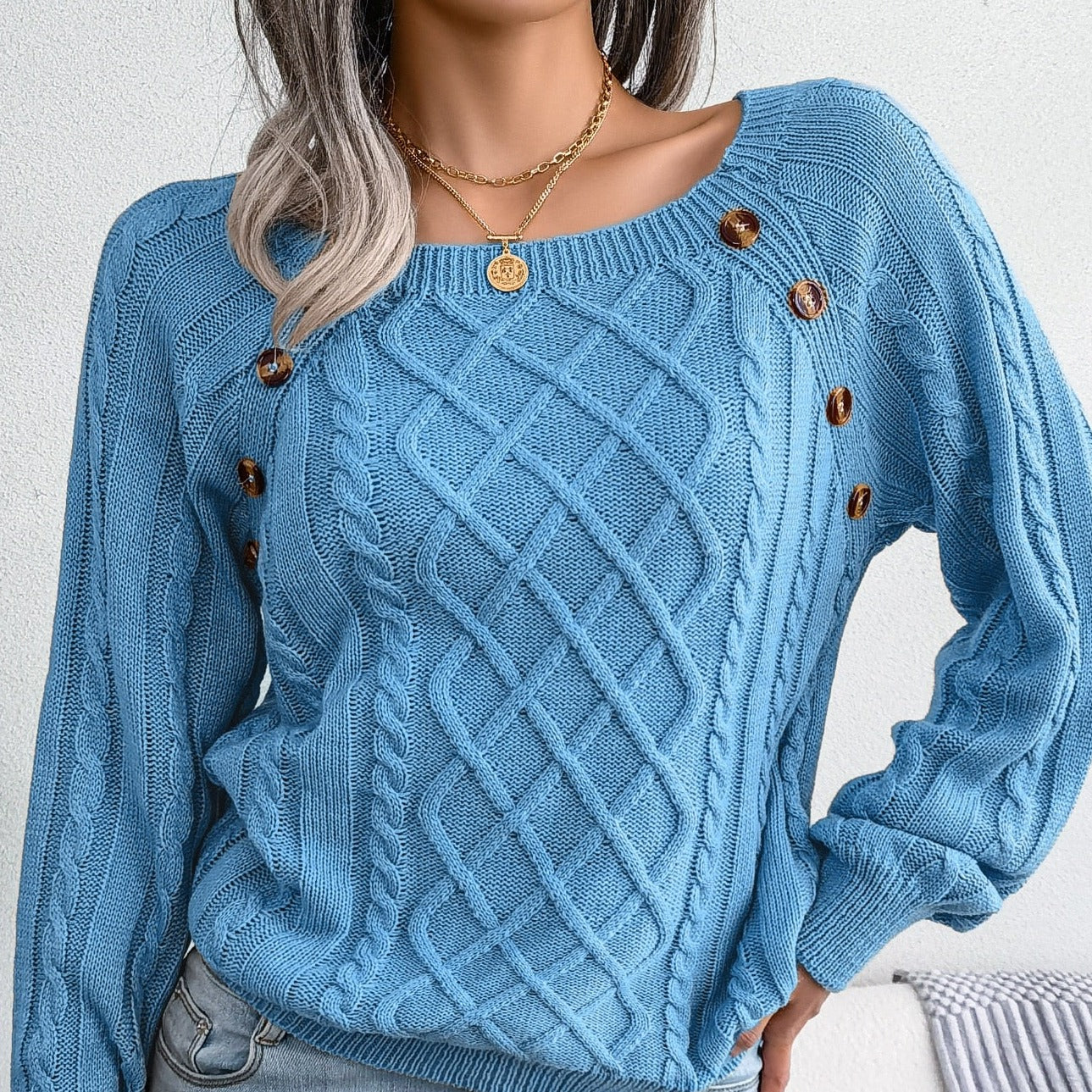 ADELINDA - Elegante jersey de punto para mujer