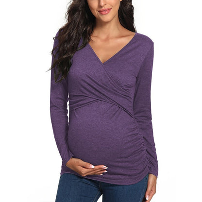 Camiseta de lactancia | Facilita la lactancia a través de aberturas en el pecho