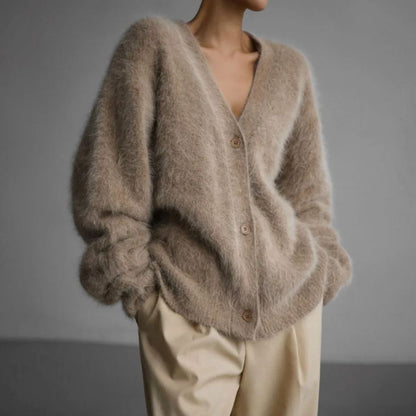 Demetria - Acogedora chaqueta de alta costura para mujer