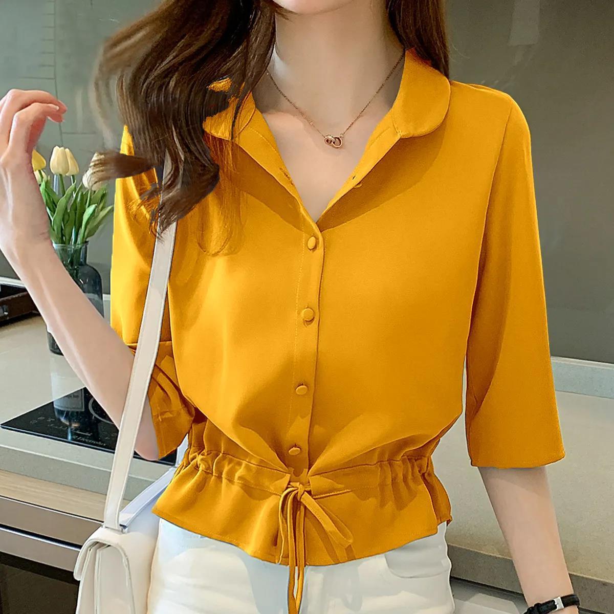 EllesBlouse Blusa con detalles para mujer