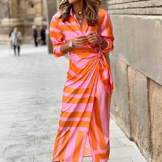 Vestido colorido a la moda