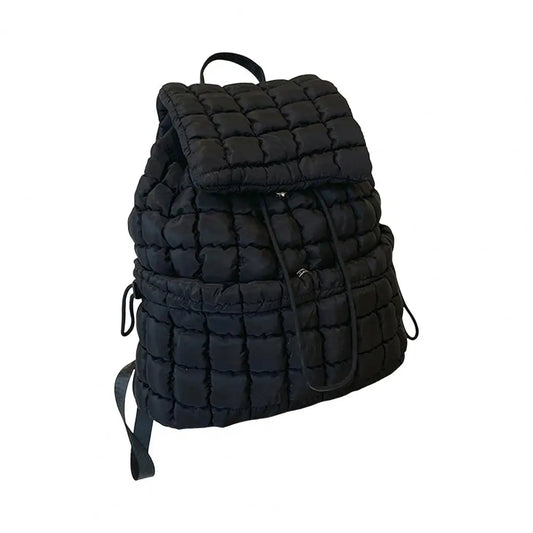 Amanda | Espaciosa mochila de viaje de nylon ligero con cordón de ajuste
