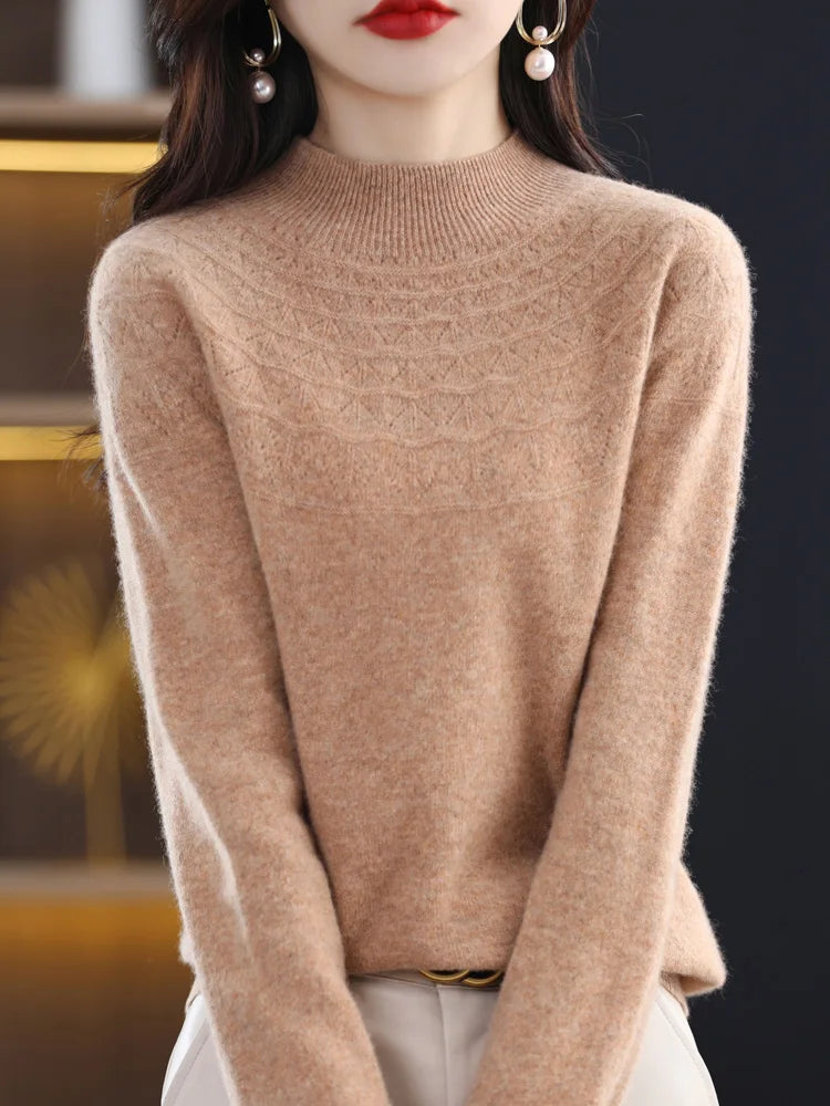 Jersey de invierno Dako con cuello moca