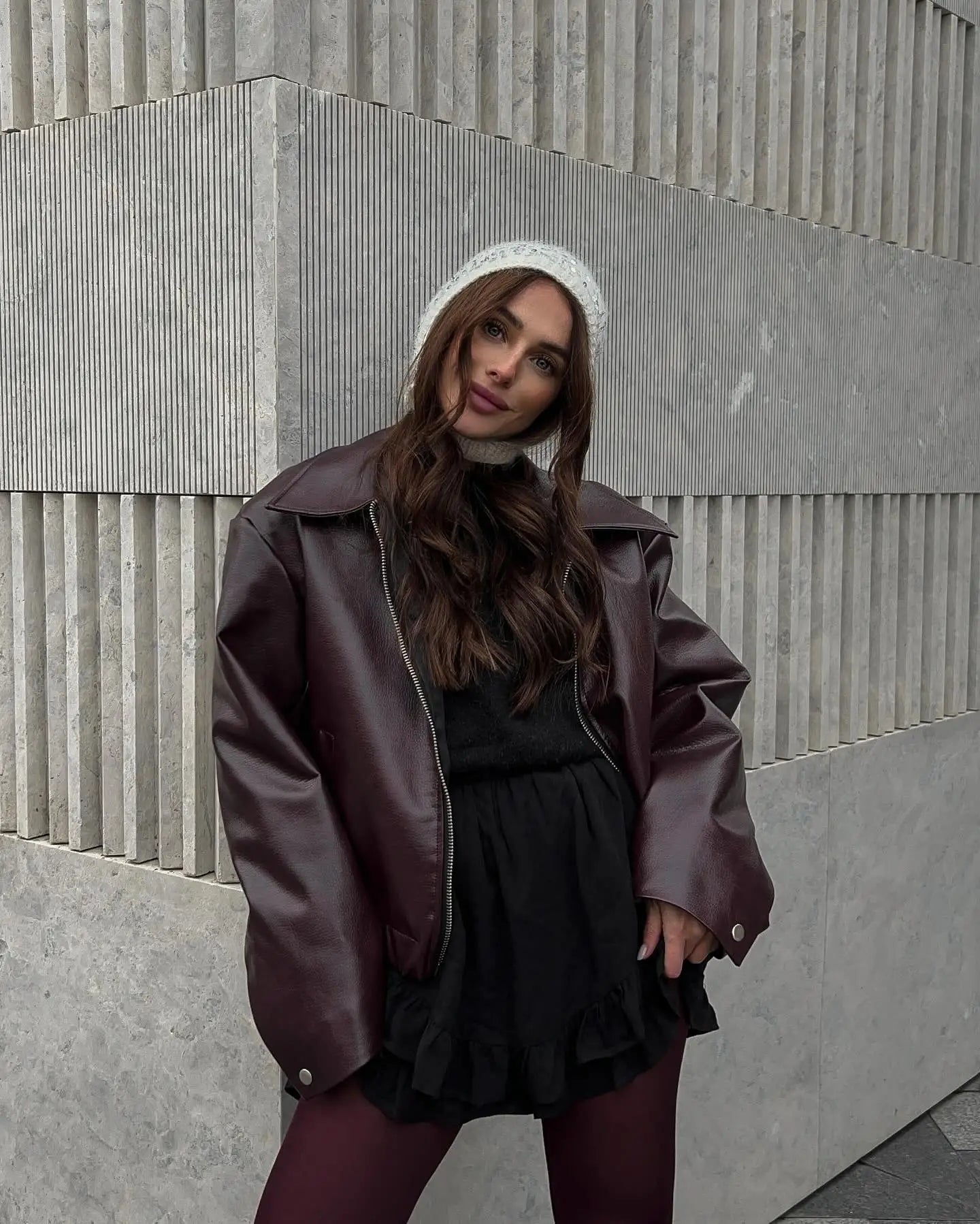 Sophie - Chaqueta corta de cuero