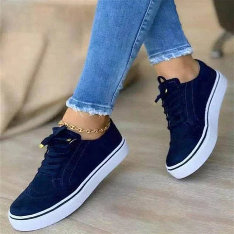 Damskie Sneakersy Brogue Sznurowane