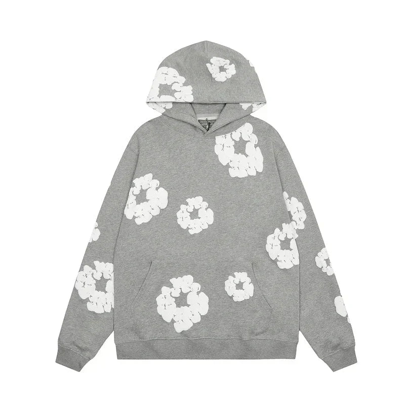 Elegante sudadera floral con capucha | Morie
