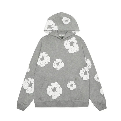 Elegante sudadera floral con capucha | Morie