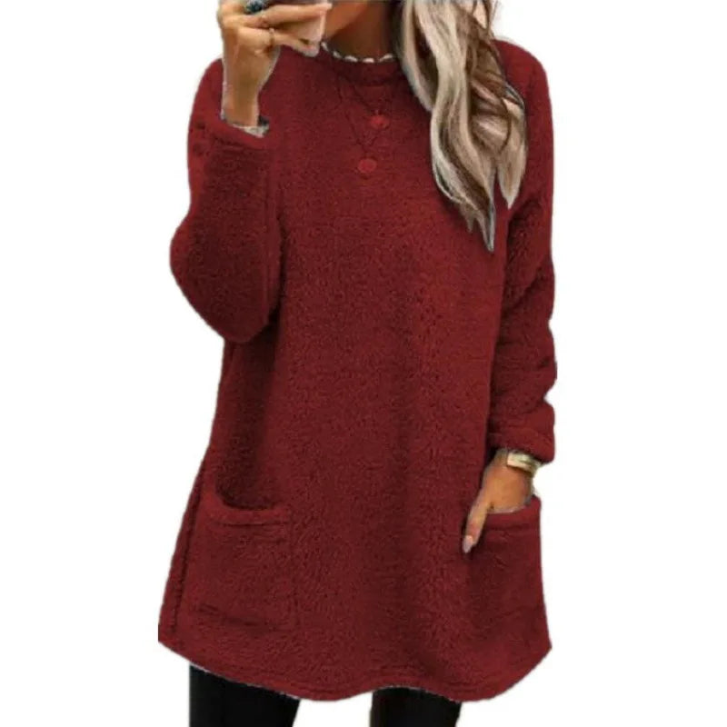 Romi - cálido jersey oversize con bolsillos