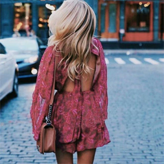 Esmée | Playsuit con espalda abierta