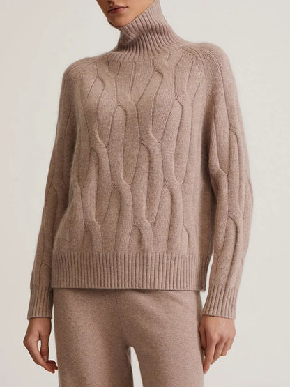 Delano jersey de punto con cuello alto para mujer