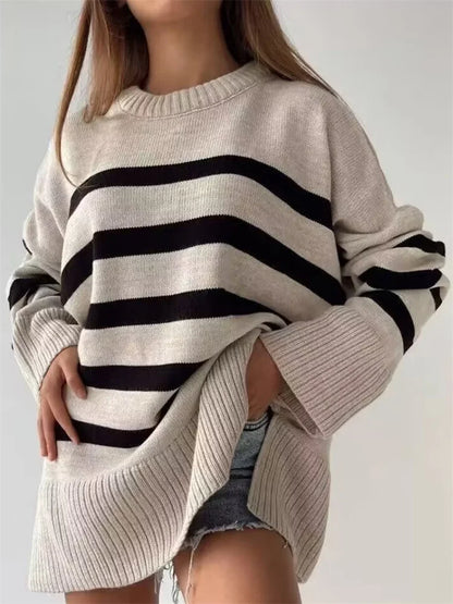 Karsyn - suave jersey de punto a rayas