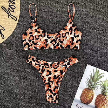 Ava Animal Print Bikini | Prepárate para rugir en la playa