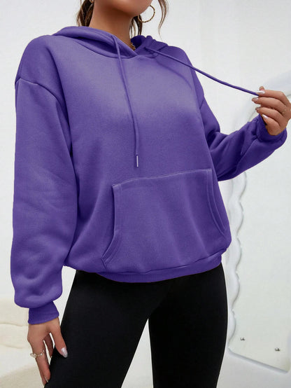 Dorte | Sudadera holgada con capucha y bolsillo para mujer