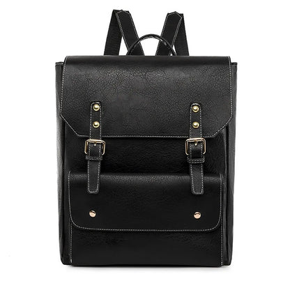 Amelia | Mochila atemporal con hebilla y solapa para viaje y portátil