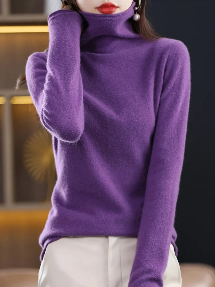 Noimee | Jersey de punto con cuello alto y corte entallado para mujer