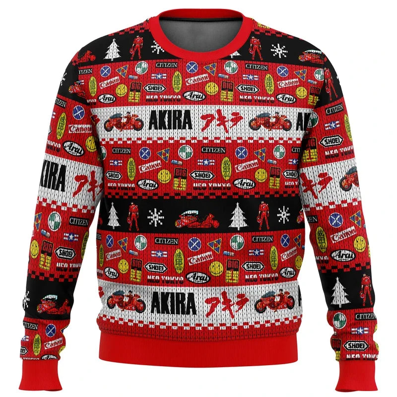 Markus | Cálido jersey con escote redondo y estampados navideños en 3D para hombre y mujer