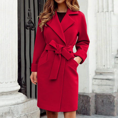 Trench coat abrigo de invierno con tapeta de botones en colores vivos | Hailey