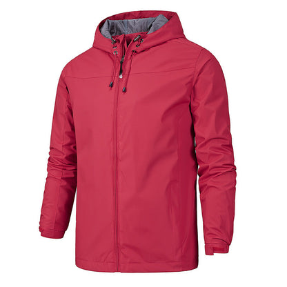 Elegante chaqueta softshell impermeable con capucha para hombre | Perfecta para otoño/invierno
