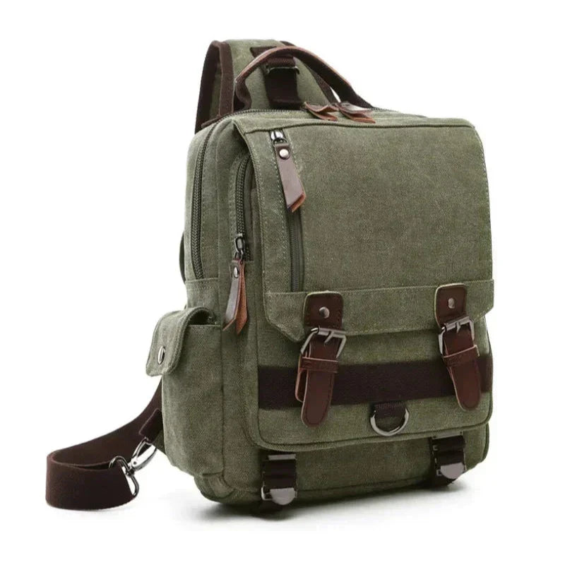 Thijs | Vintage Backpack - Bolsa de viaje grande y multifuncional para aventureros