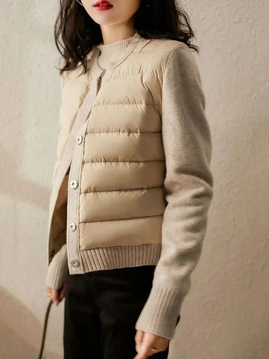 Chaqueta tipo puffer elegante e impermeable: cálida, resistente y cómoda para mujer