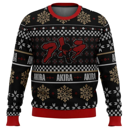 Markus | Cálido jersey con escote redondo y estampados navideños en 3D para hombre y mujer