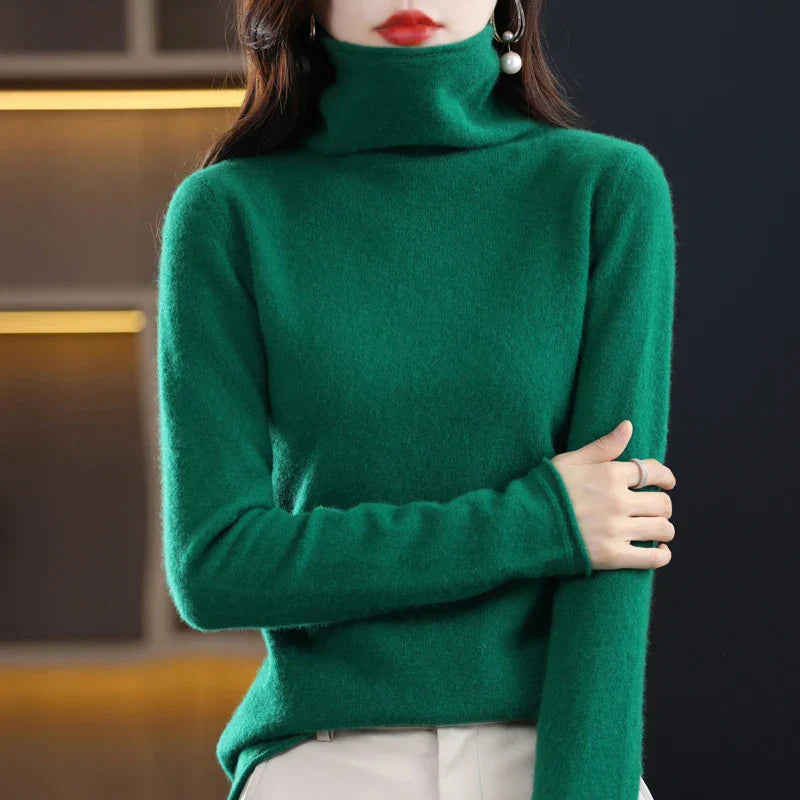 Noimee | Jersey de punto con cuello alto y corte entallado para mujer