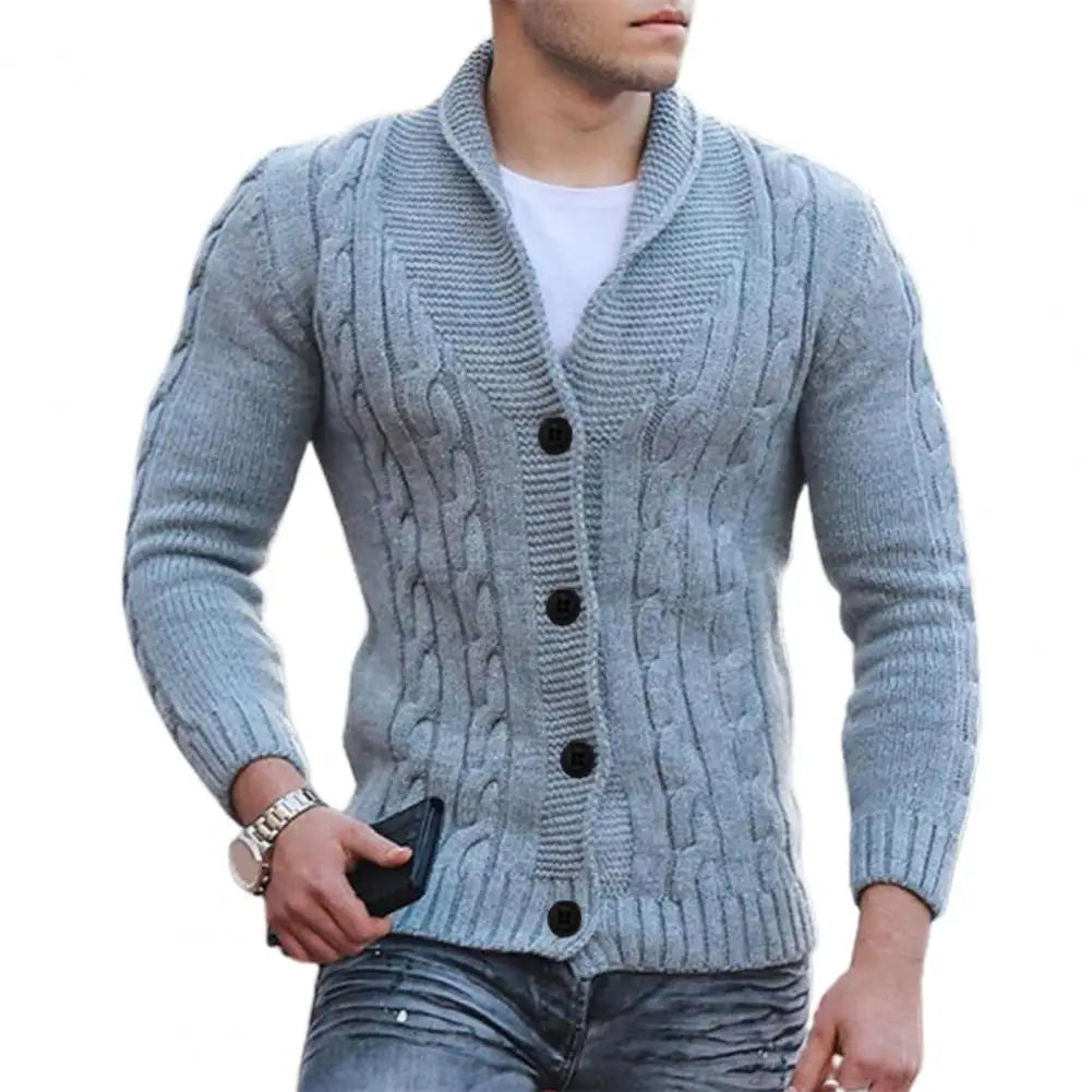 Bino Cardigan | Chaqueta de punto con cuello en V para hombre