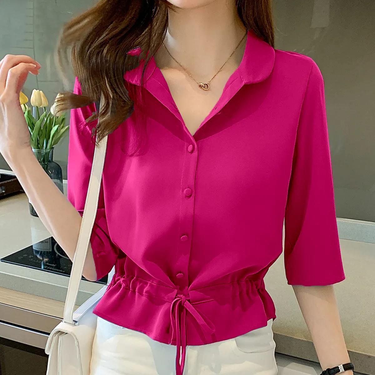 EllesBlouse Blusa con detalles para mujer