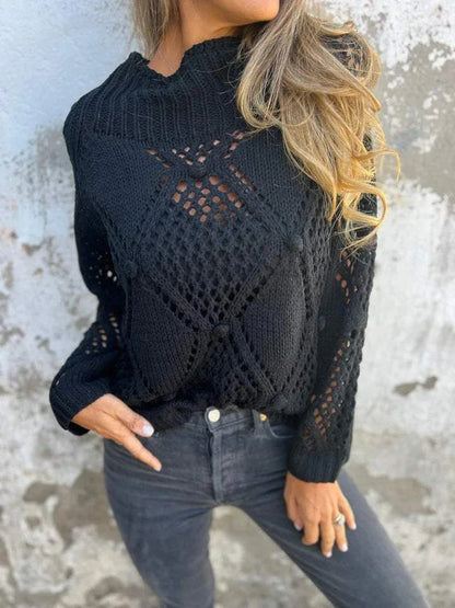 Raya - cálido jersey de punto con recortes