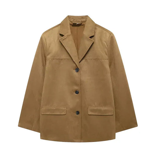 Tanja | chaqueta retro|marrón para mujer