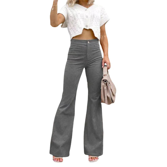Pantalones acampanados de moda para mujer