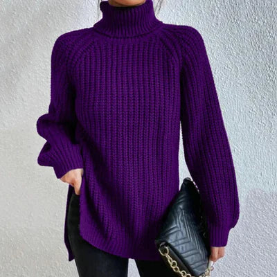 Clara - Elegante jersey de cuello alto de otoño e invierno para mujer