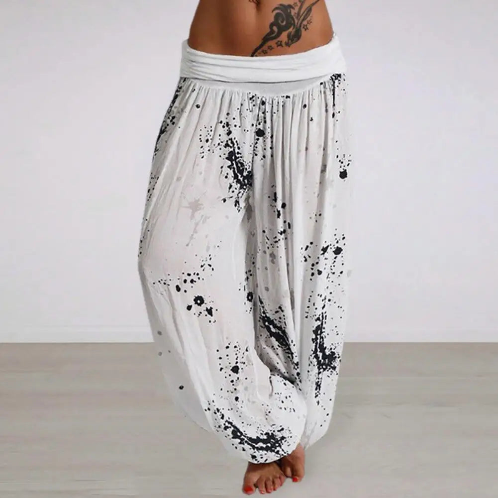 Pantalones Tie Dye con estampado para mujer