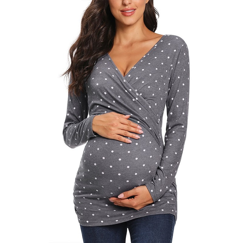 Camiseta de lactancia | Facilita la lactancia a través de aberturas en el pecho