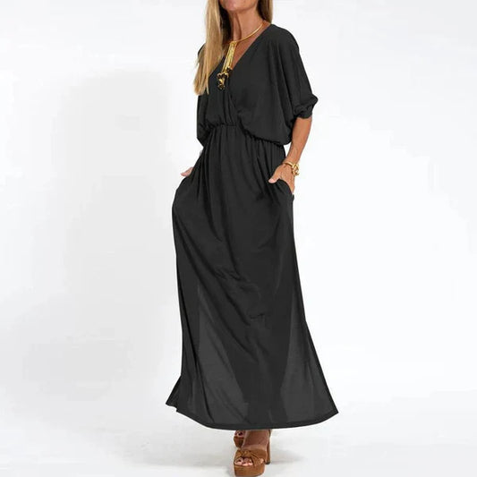 Lydia - Vestido maxi boho suelto