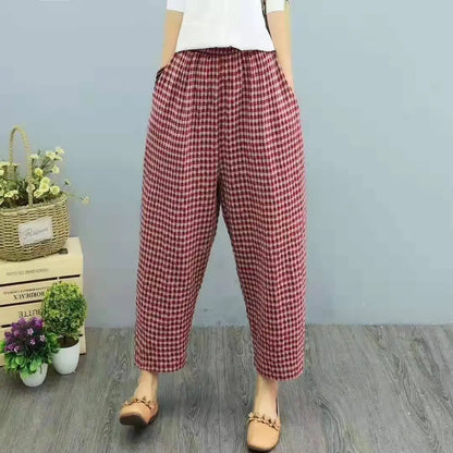 Pantalones de verano a cuadros